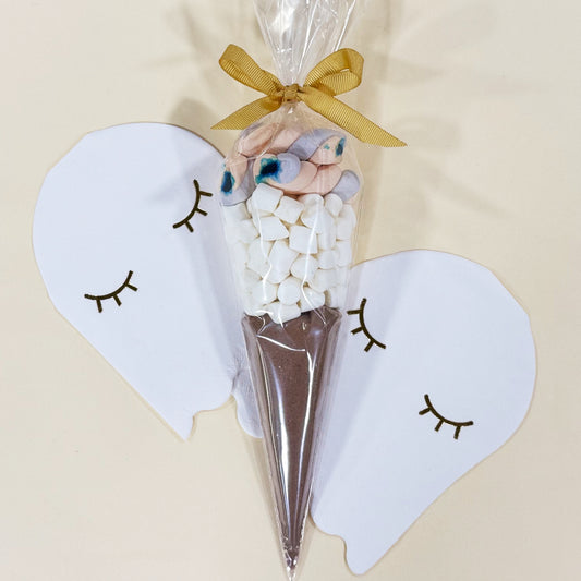 Pre Filled Halloween Hot Chocolate Cone - 3 Tongue Painter Marshmallows