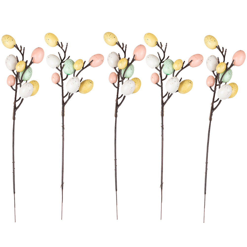 Pastel Easter Egg Stems Decoration