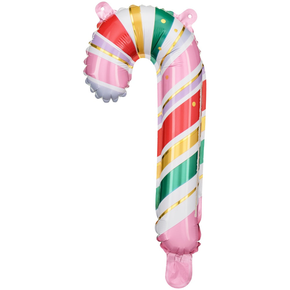 Multicoloured Candy Cane Foil Balloons