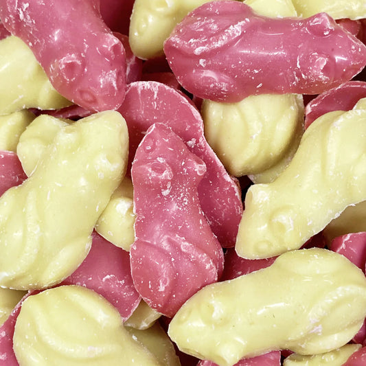 Pink & White Mice Shaped Candy