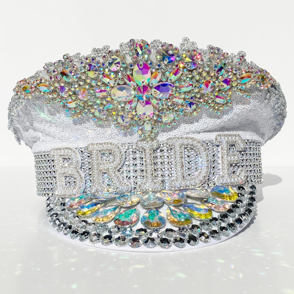 Rhinestone Bride Hen Party Hat