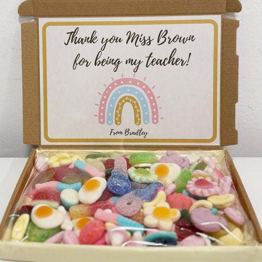 Personalised Thank you Teacher Sweets Gift Box