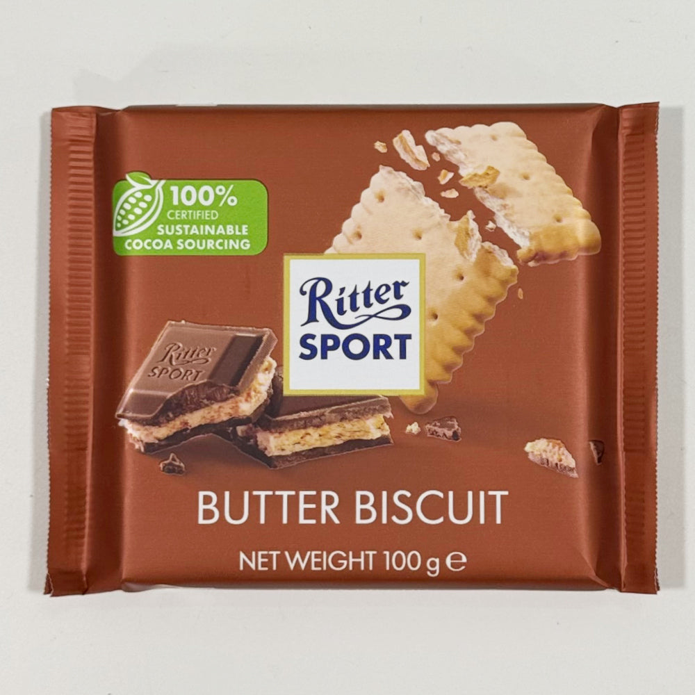 Ritter Sport Butter Biscuit Chocolate Bar 100gm