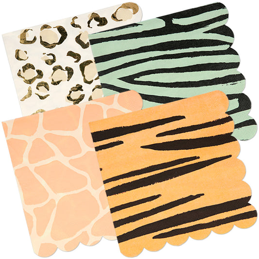 Safari Animal Print Large Napkins