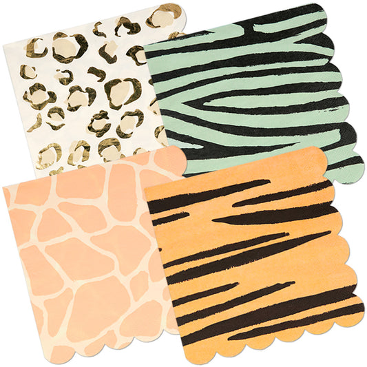 Safari Animal Print Small Napkins