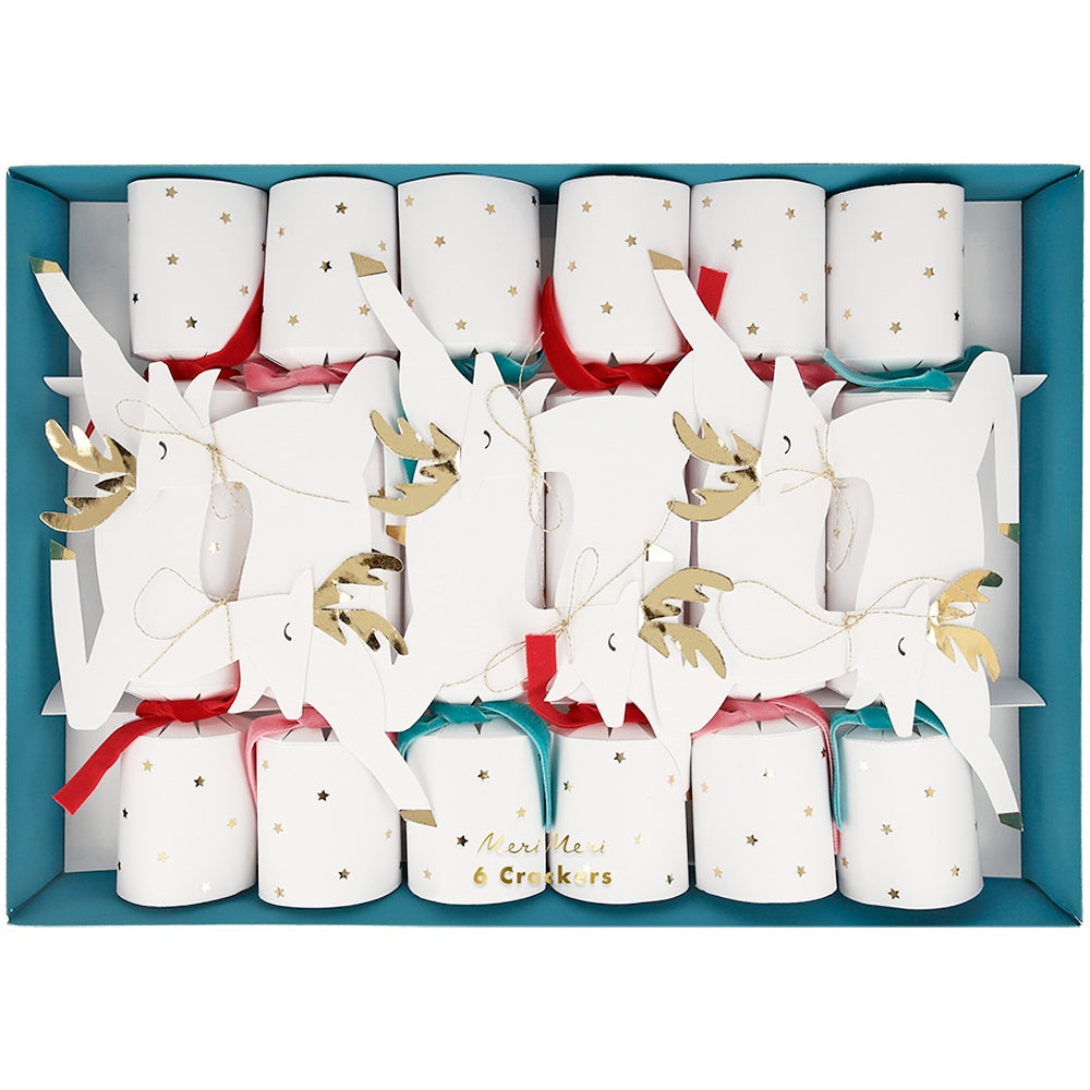 Leaping Reindeer Medium Crackers