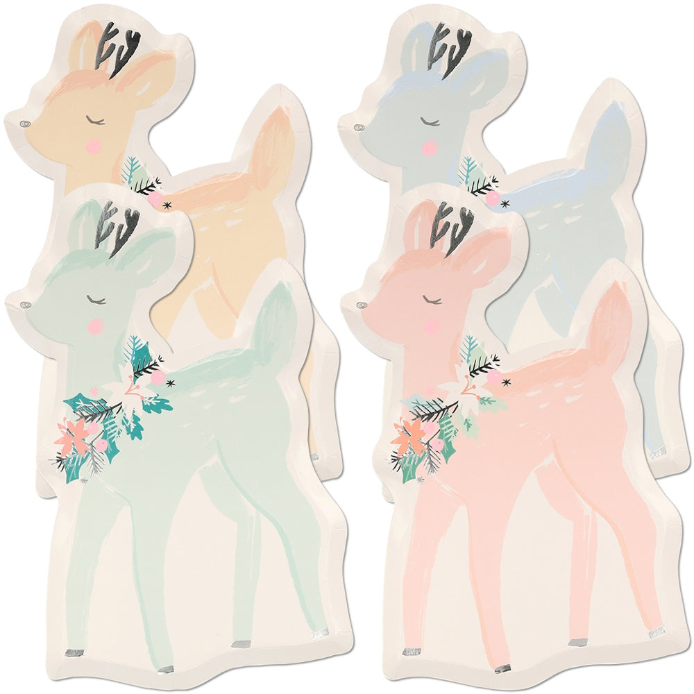 Pastel Deer Plates