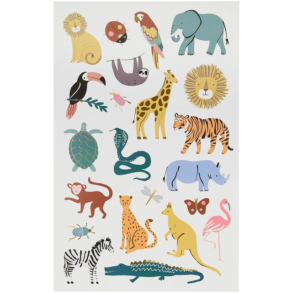 Wild Animals Tattoo Sheets
