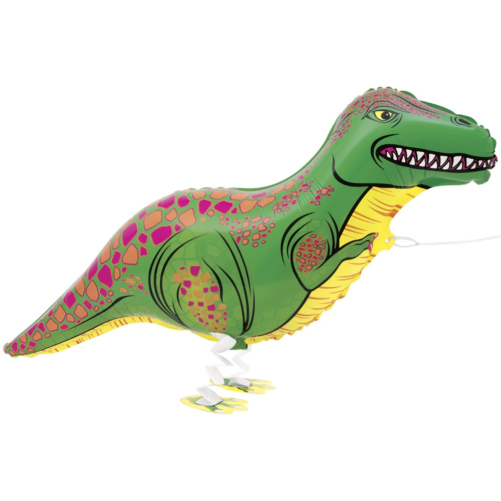 Walking Pet T-rex Foil Balloon