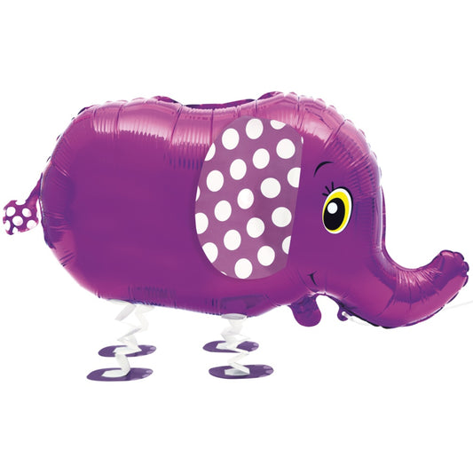 Walking Pet Elephant Foil Balloon