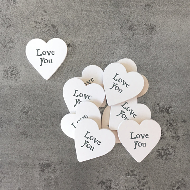 Wooden Heart Cutout - Love you