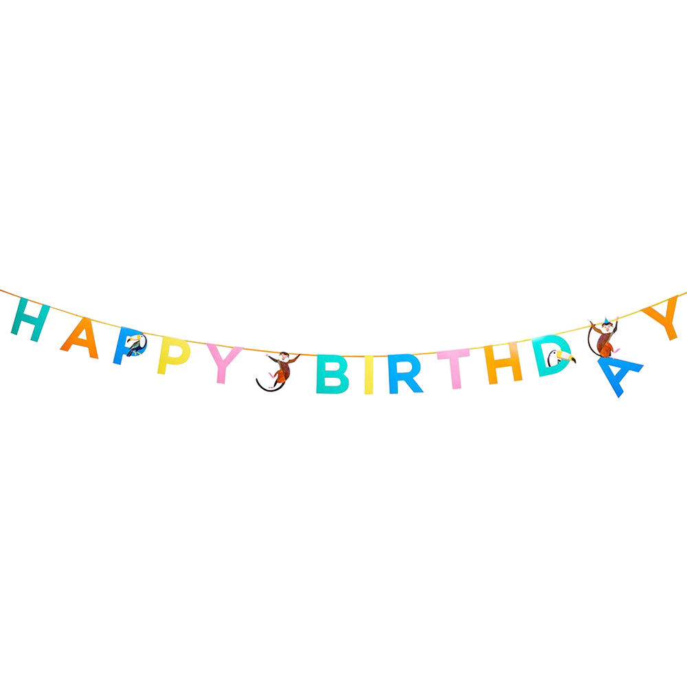 Party Animals Happy Birthday Banner