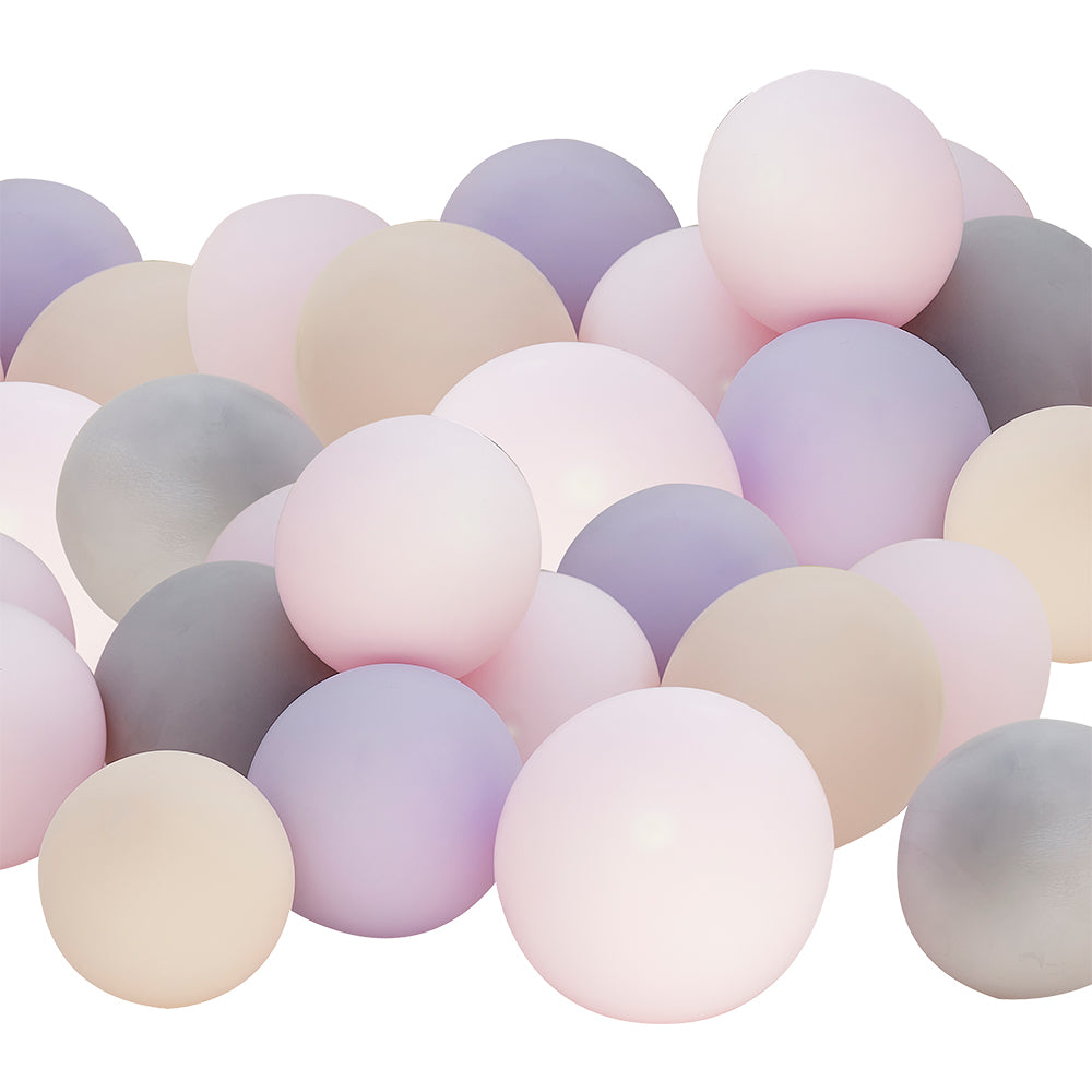 Pink, Grey, Nude & Lilac Balloon Mosaic Balloon Pack