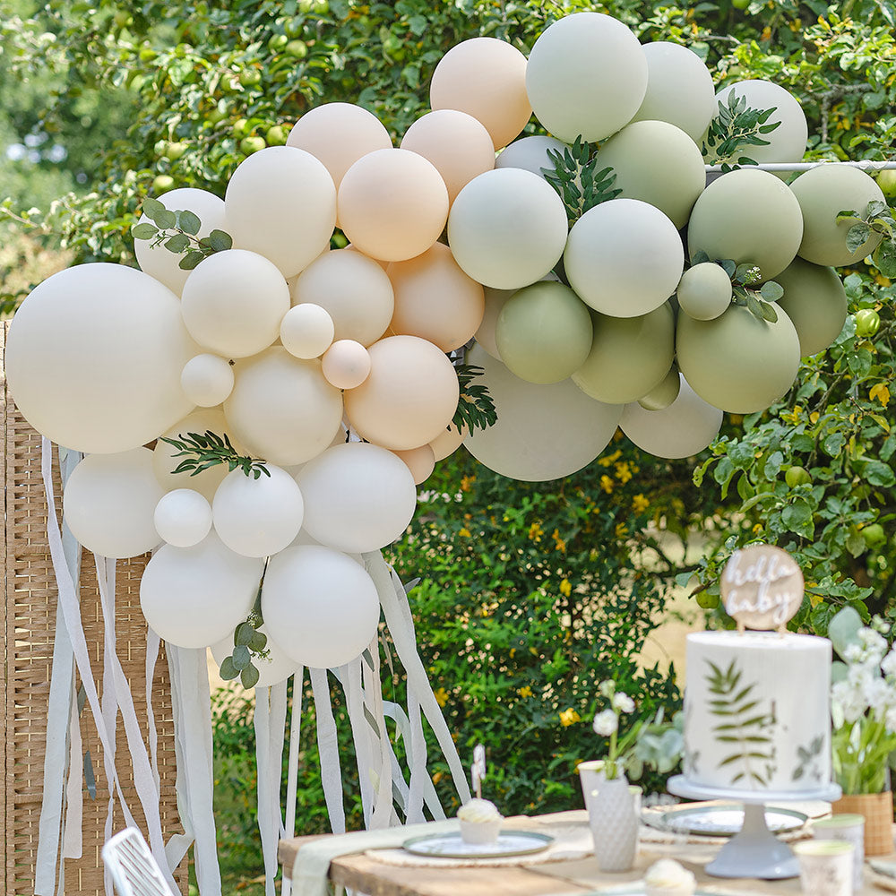 Botanical Christening Party Decorations & Tableware