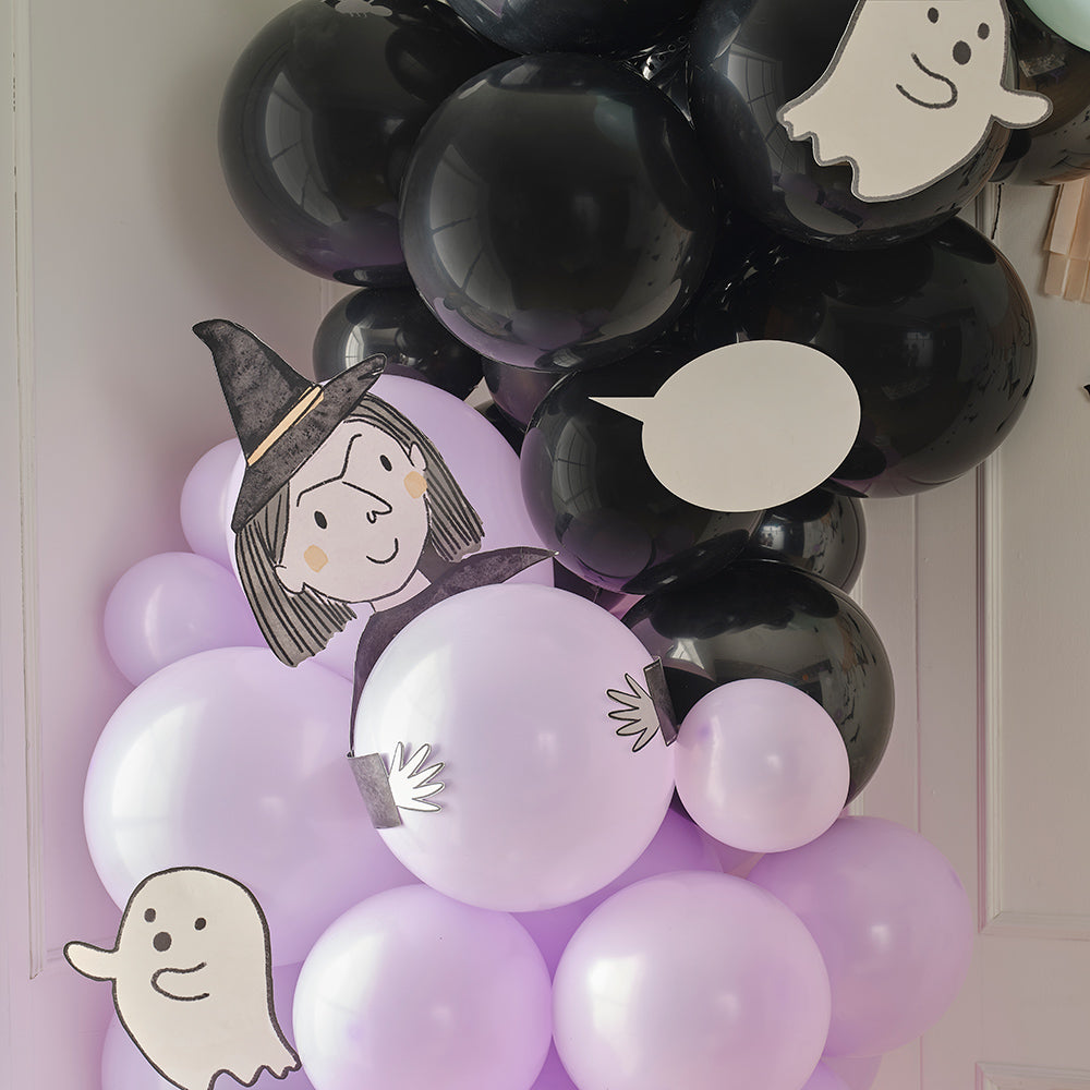 Halloween Balloon Arch Decoration with Halloween Characters