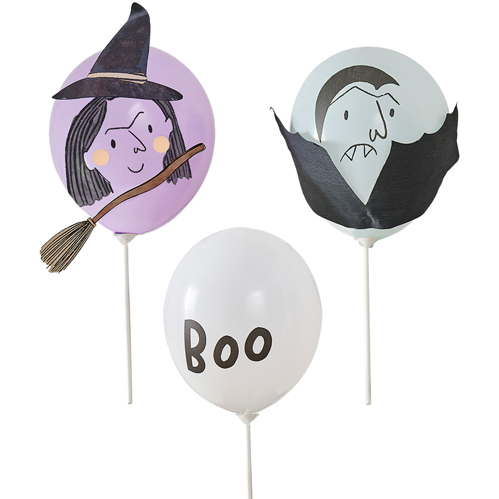 Vampire & Witch Halloween Balloons