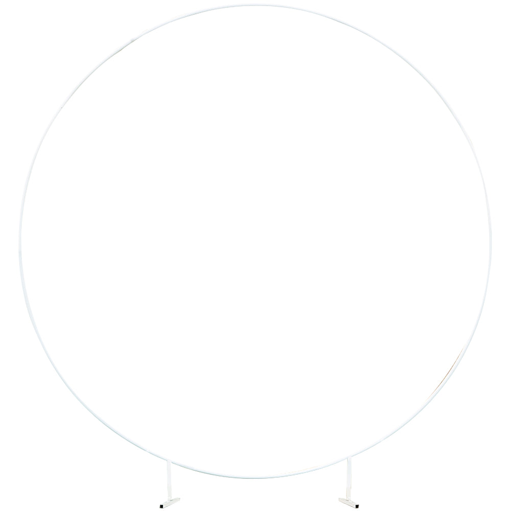 White Round Wedding Arch