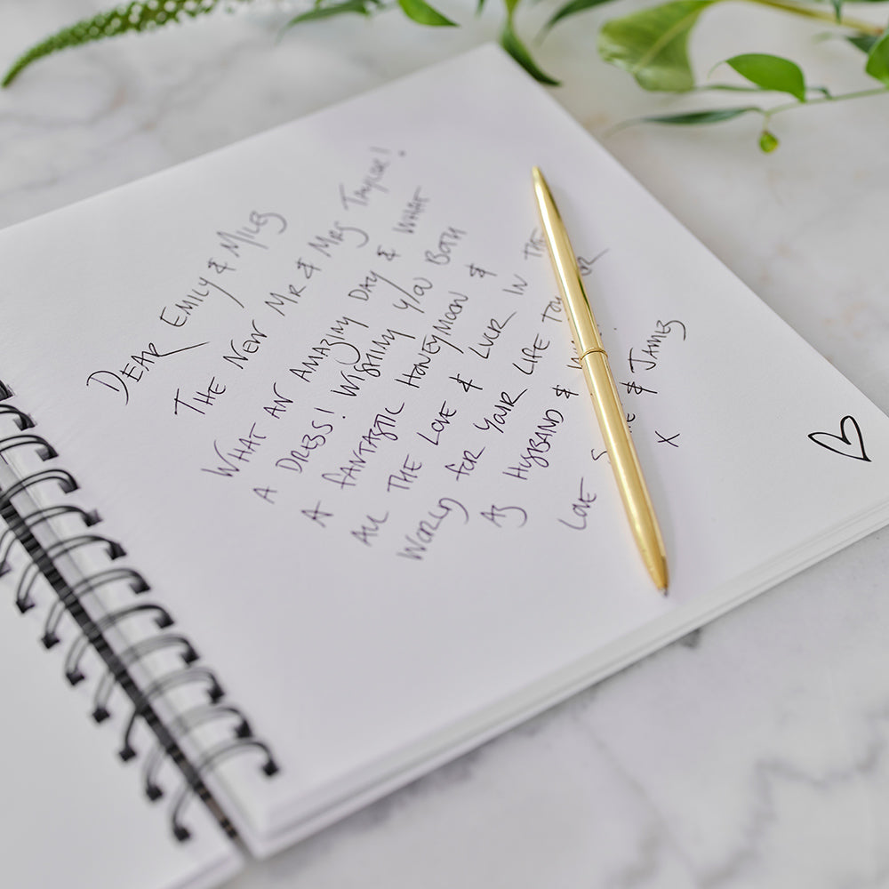 Black and White Wedding Guest Book