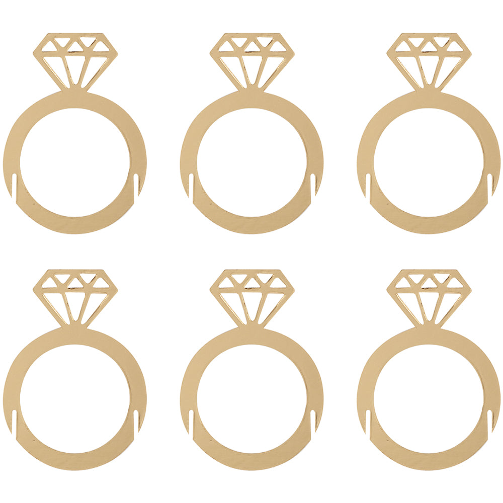 Engagement Party Ring Drink Topper Decorations
