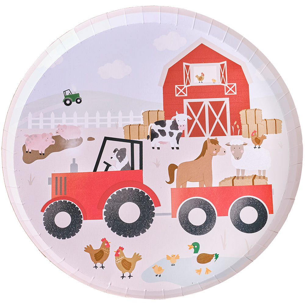 Farm Animals Paper Party Plates