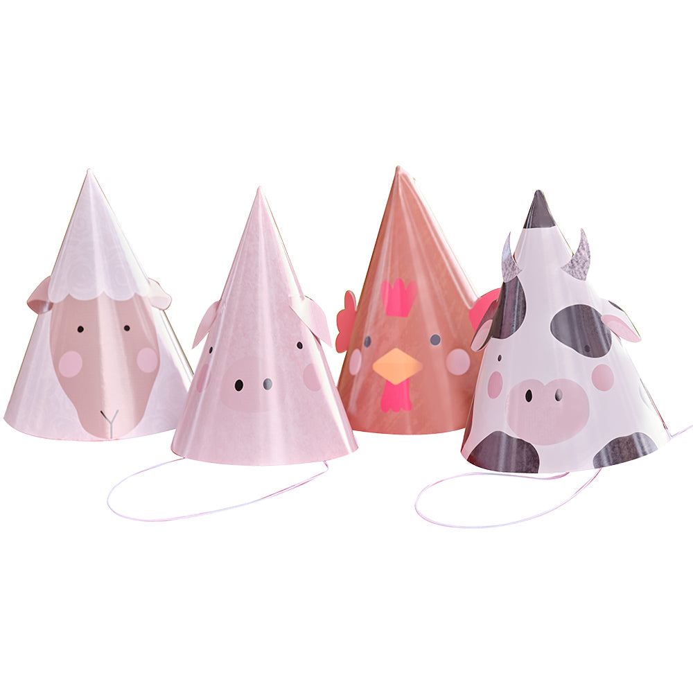 Farm Animal Party Hats