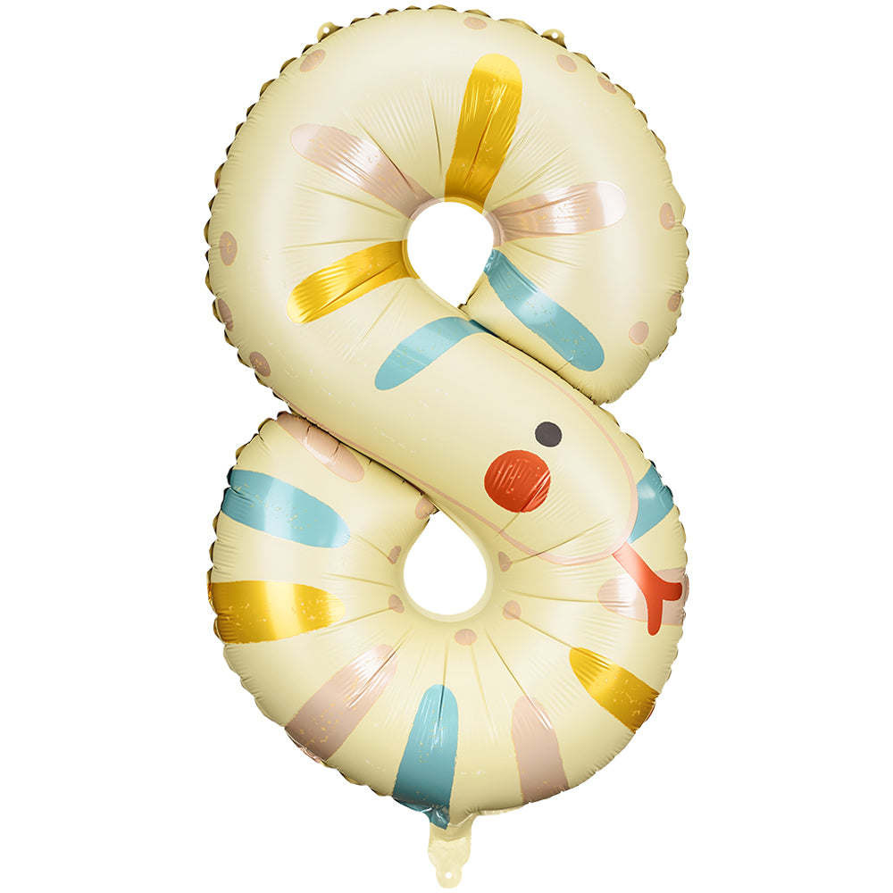 Animal Foil Balloon Number 8 - Snake