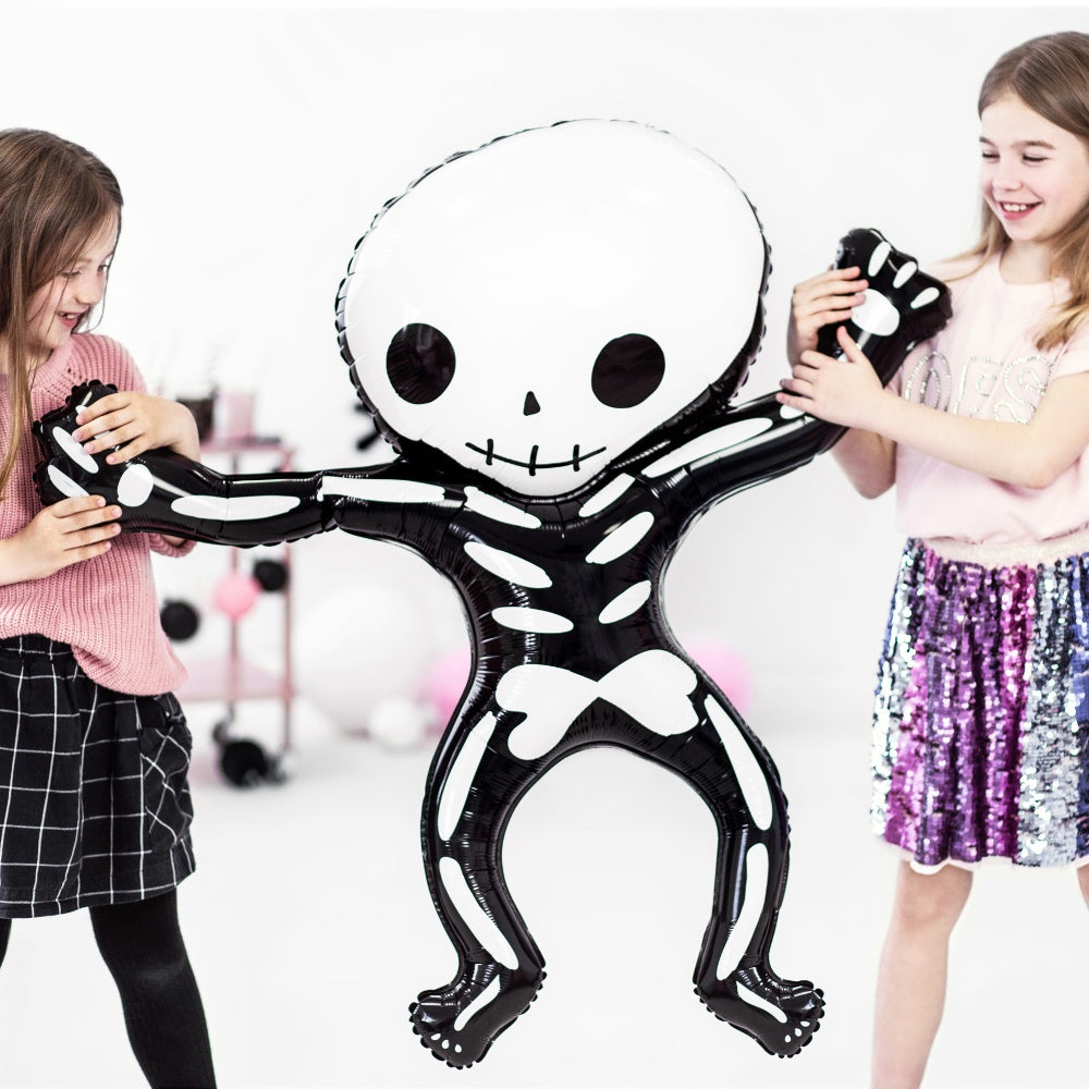 Black & White Skeleton Foil Balloon