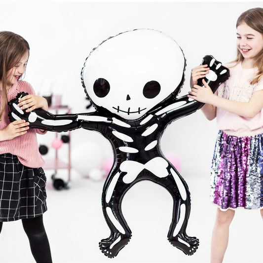 Black & White Skeleton Foil Balloon