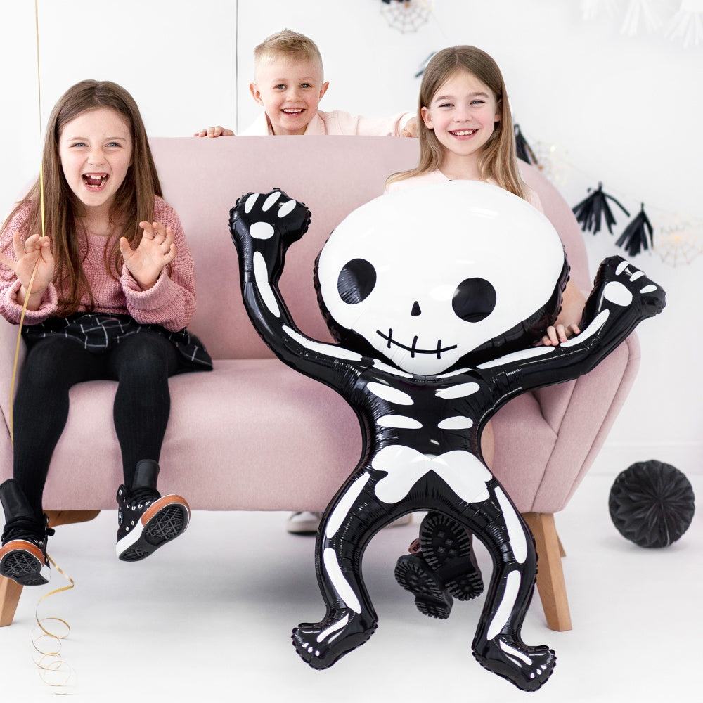 Black & White Skeleton Foil Balloon