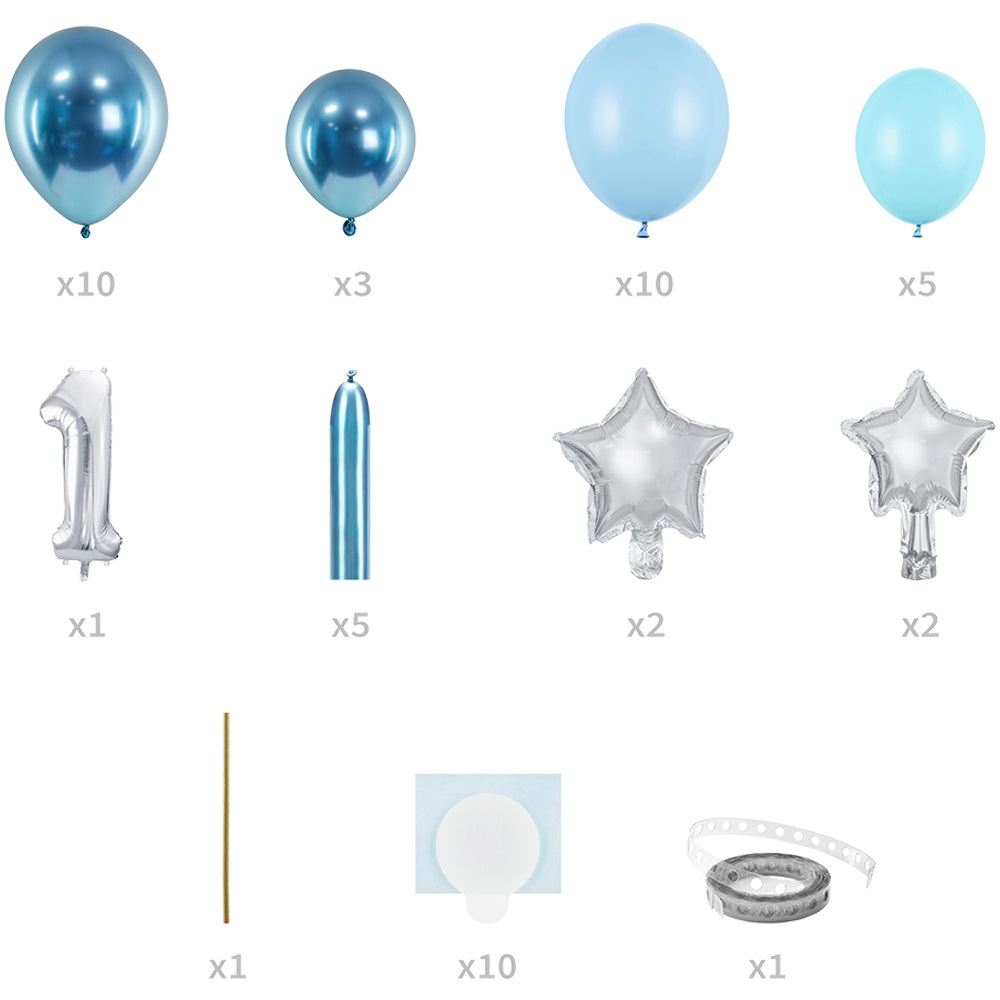 Blue Number 1 Balloon Bouquet