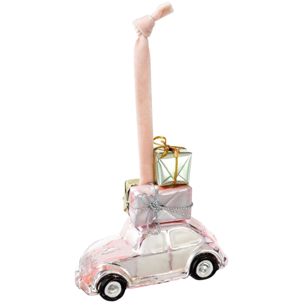 Pink Car Glass Tree Decoration