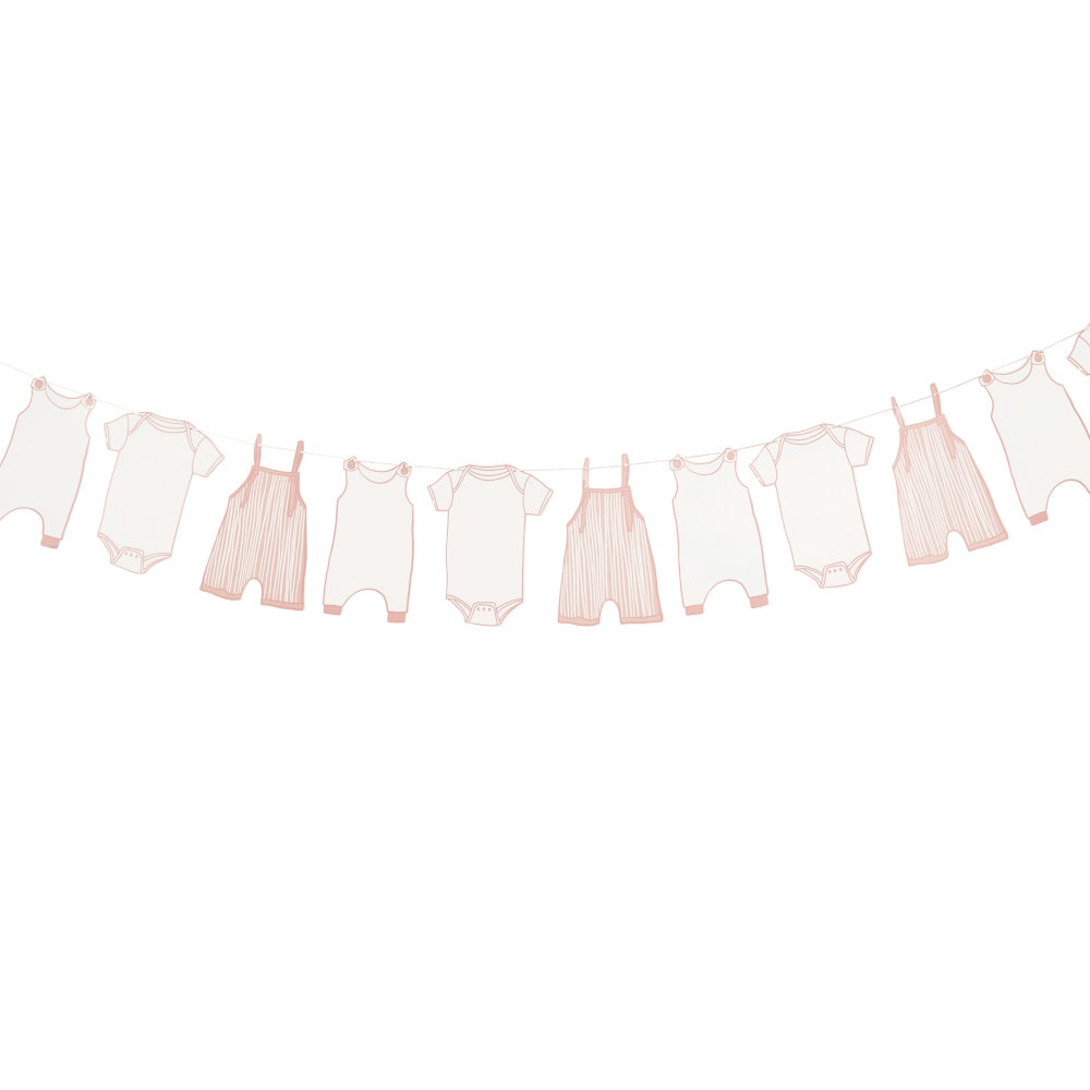 Pink Baby Grow Garland