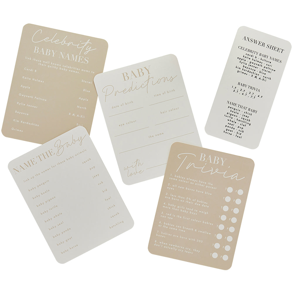 Baby Shower Activity Pack