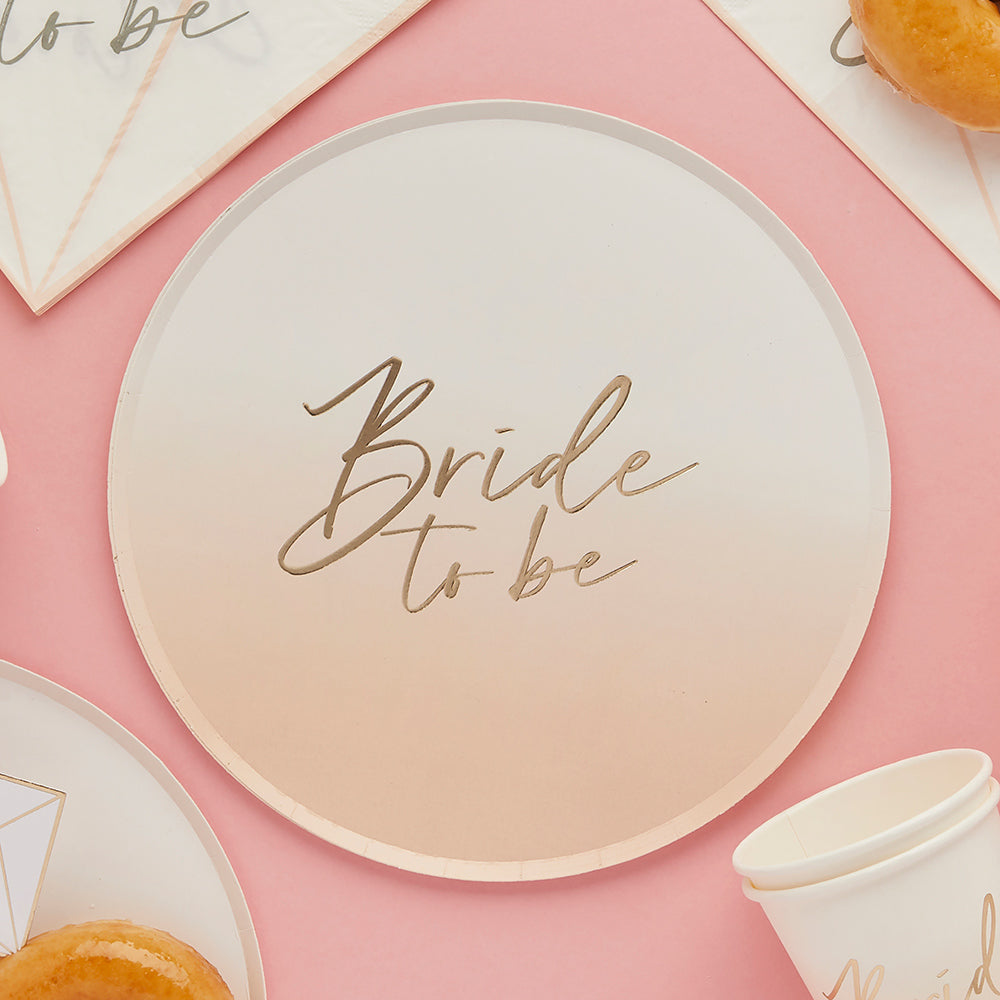 Bride To Be Paper Plates