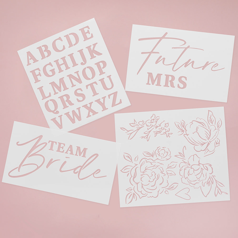 Bride To Be Stencil Set