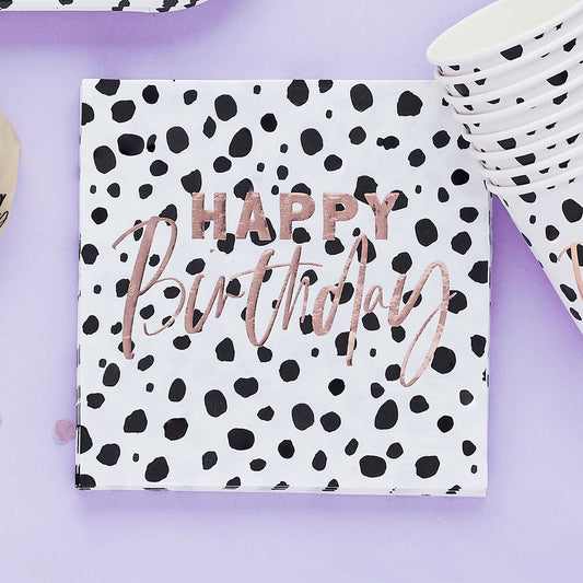 Dalmatian Happy Birthday Napkins
