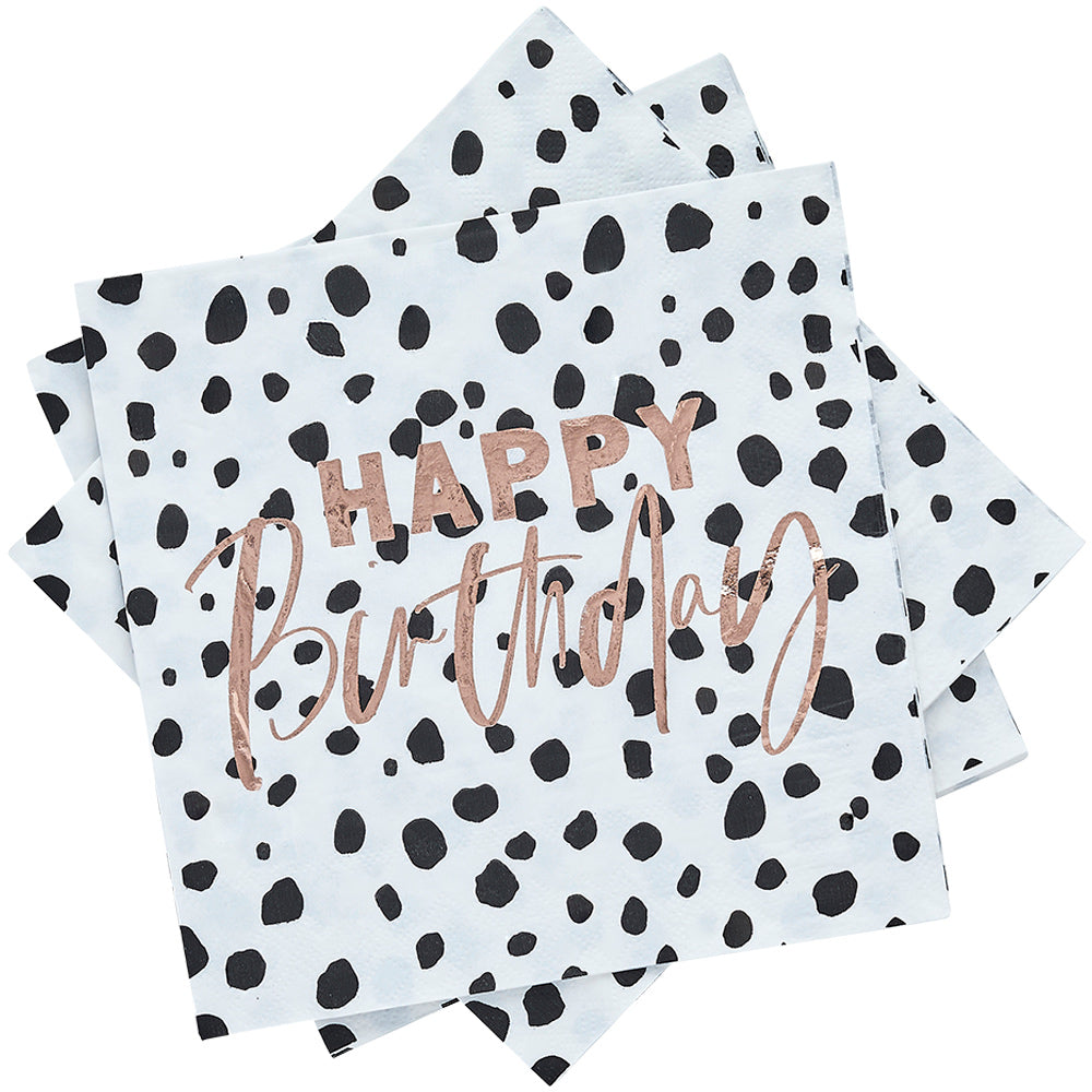 Dalmatian Happy Birthday Napkins