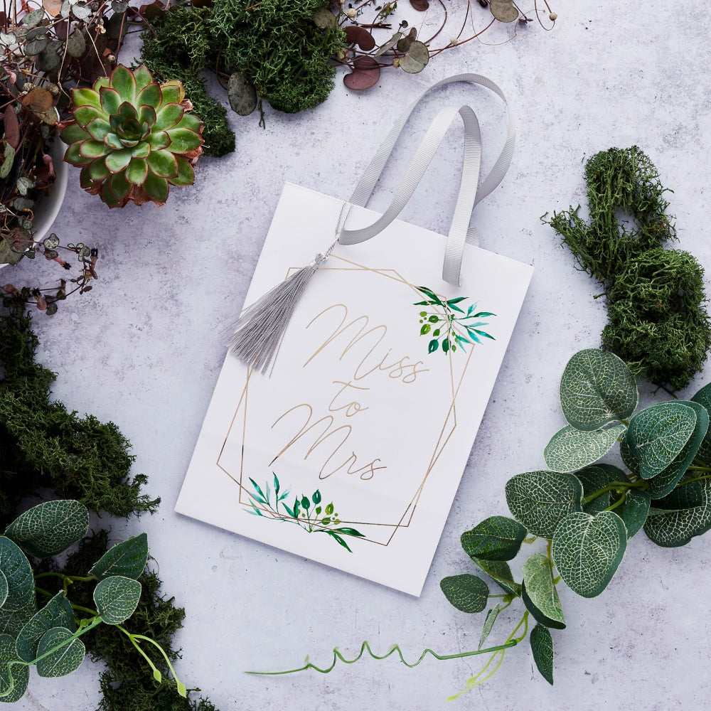 Botanical Miss To Mrs Party Bags