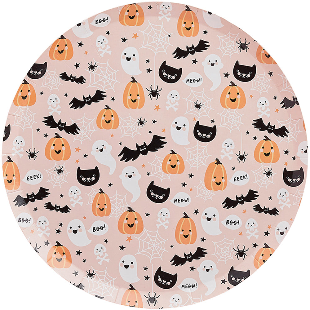 Halloween Character Paper Plates