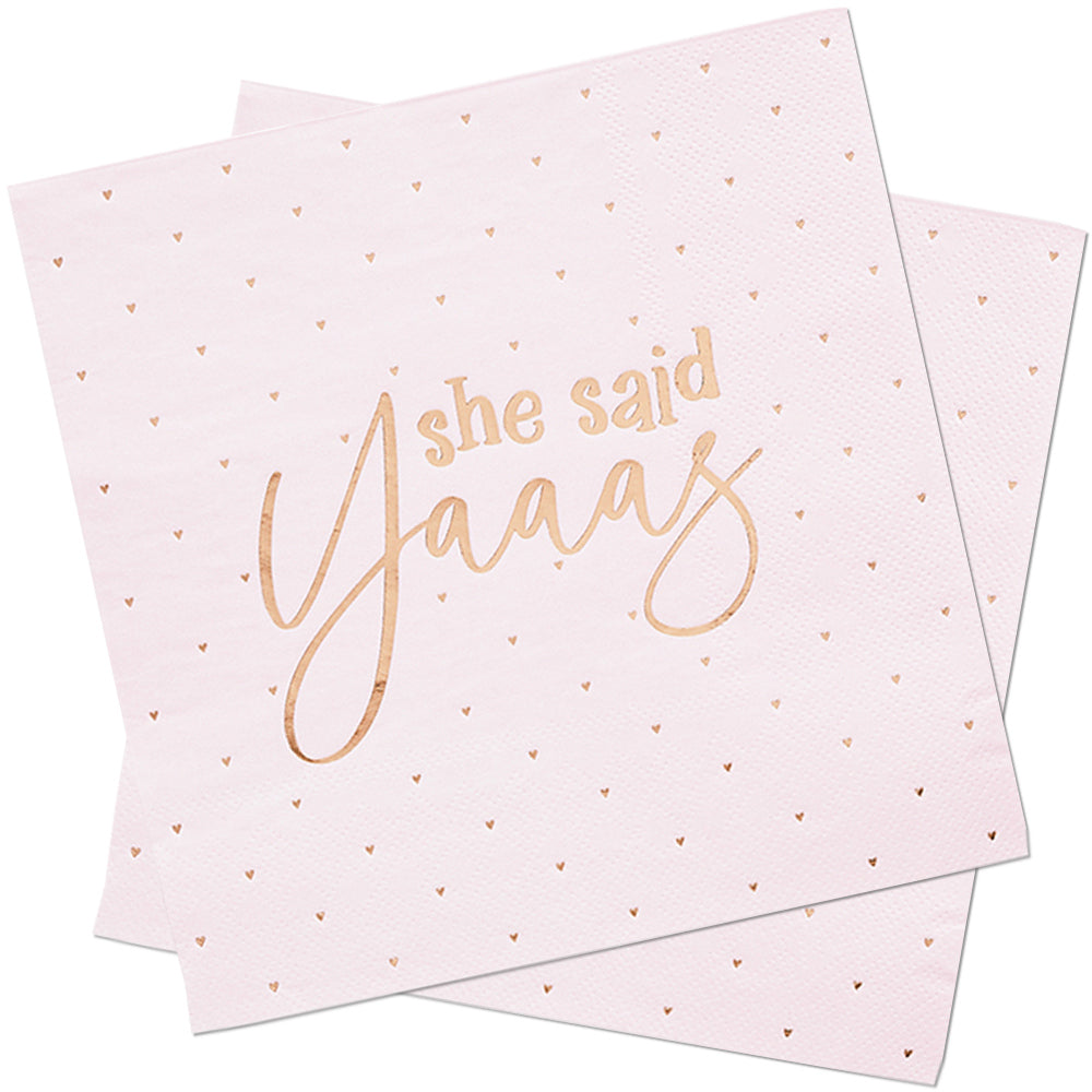 She Said Yaaas Hen Party Napkins