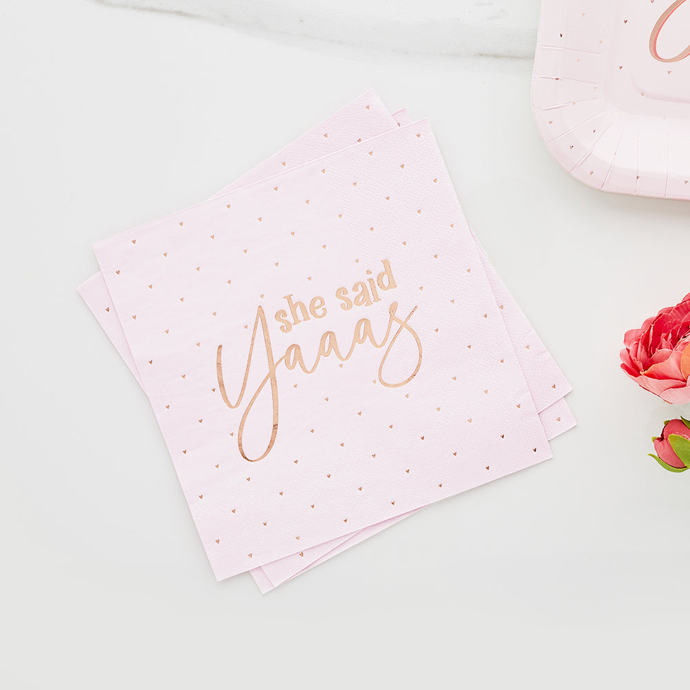 She Said Yaaas Hen Party Napkins
