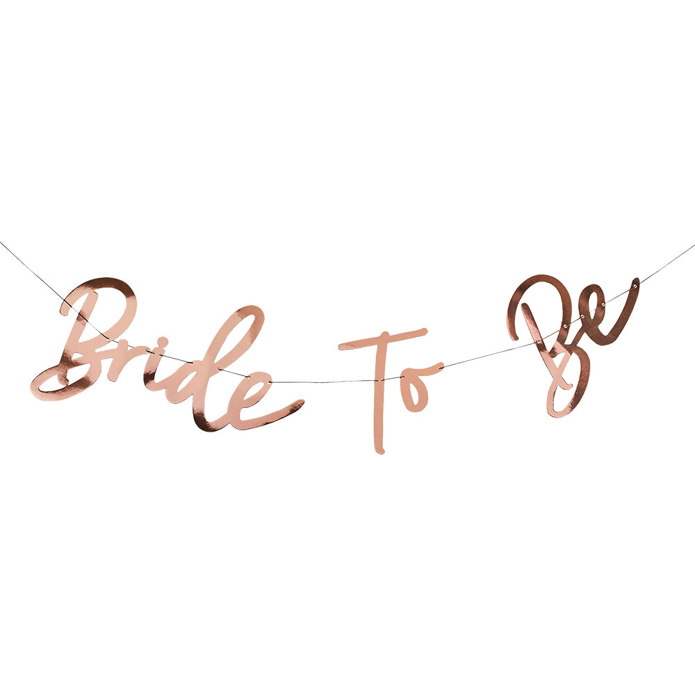 Rose Gold Bride to be Banner