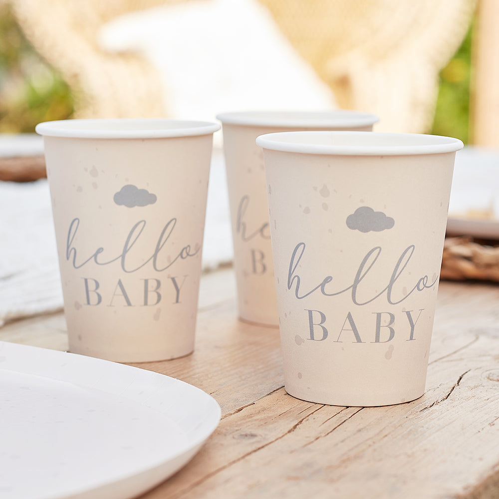 Hello Baby Natural Baby Shower Party Supplies