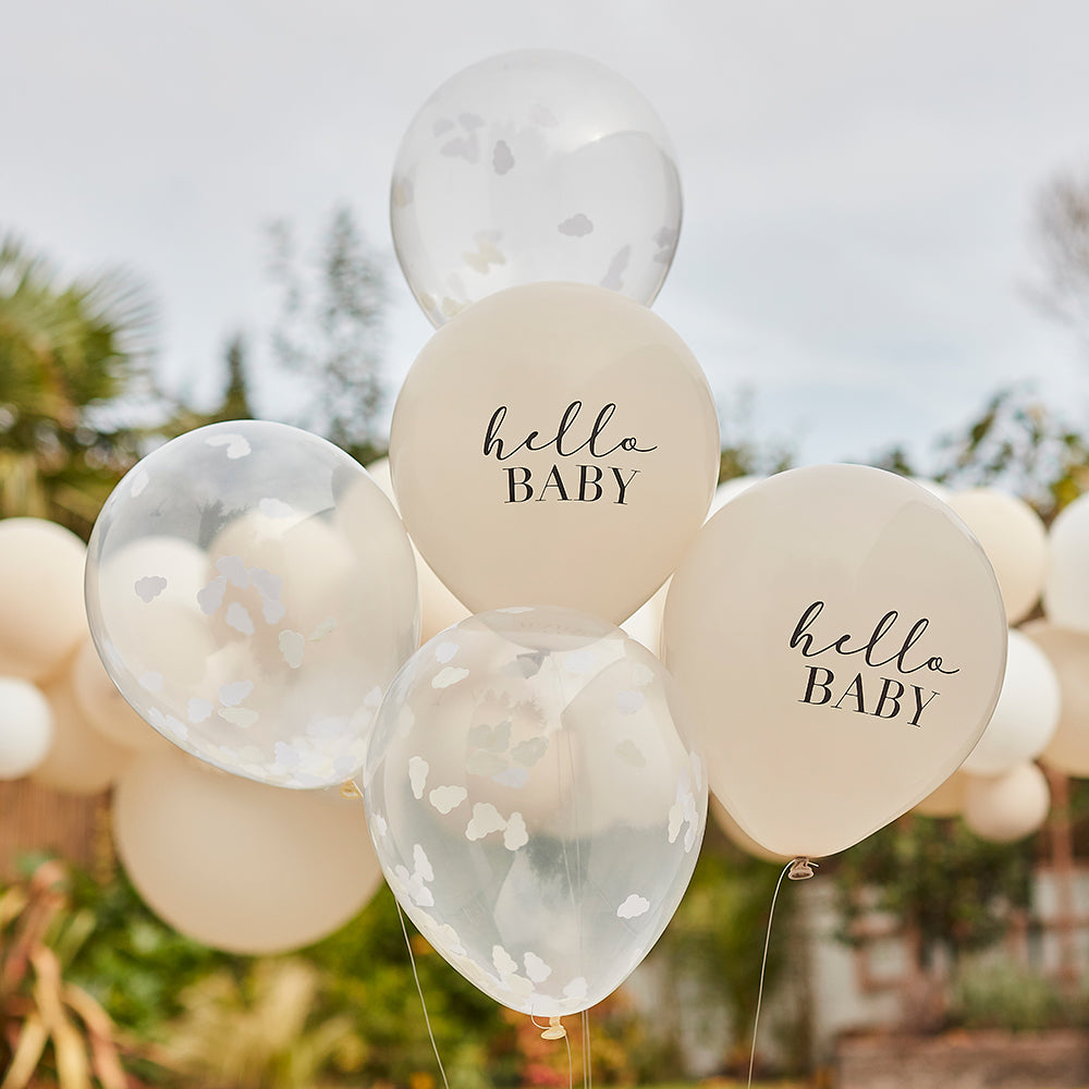 Hello Baby Natural Baby Shower Party Supplies