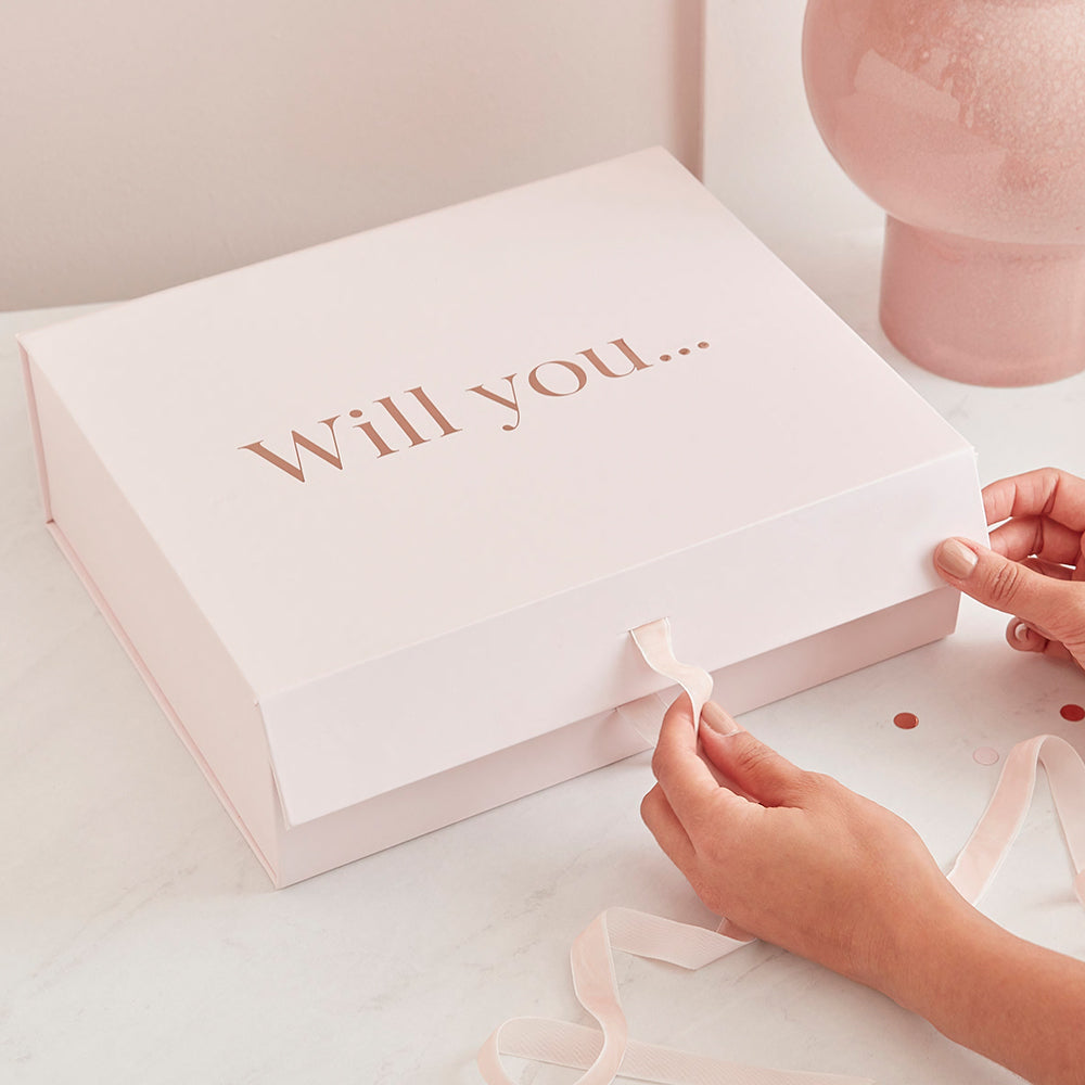 Rose Gold Will You Be My Bridesmaid Box