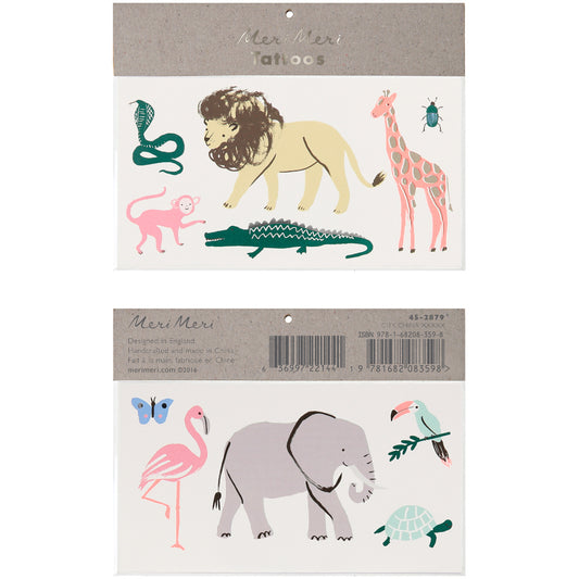 Safari Animals Large Tattoos