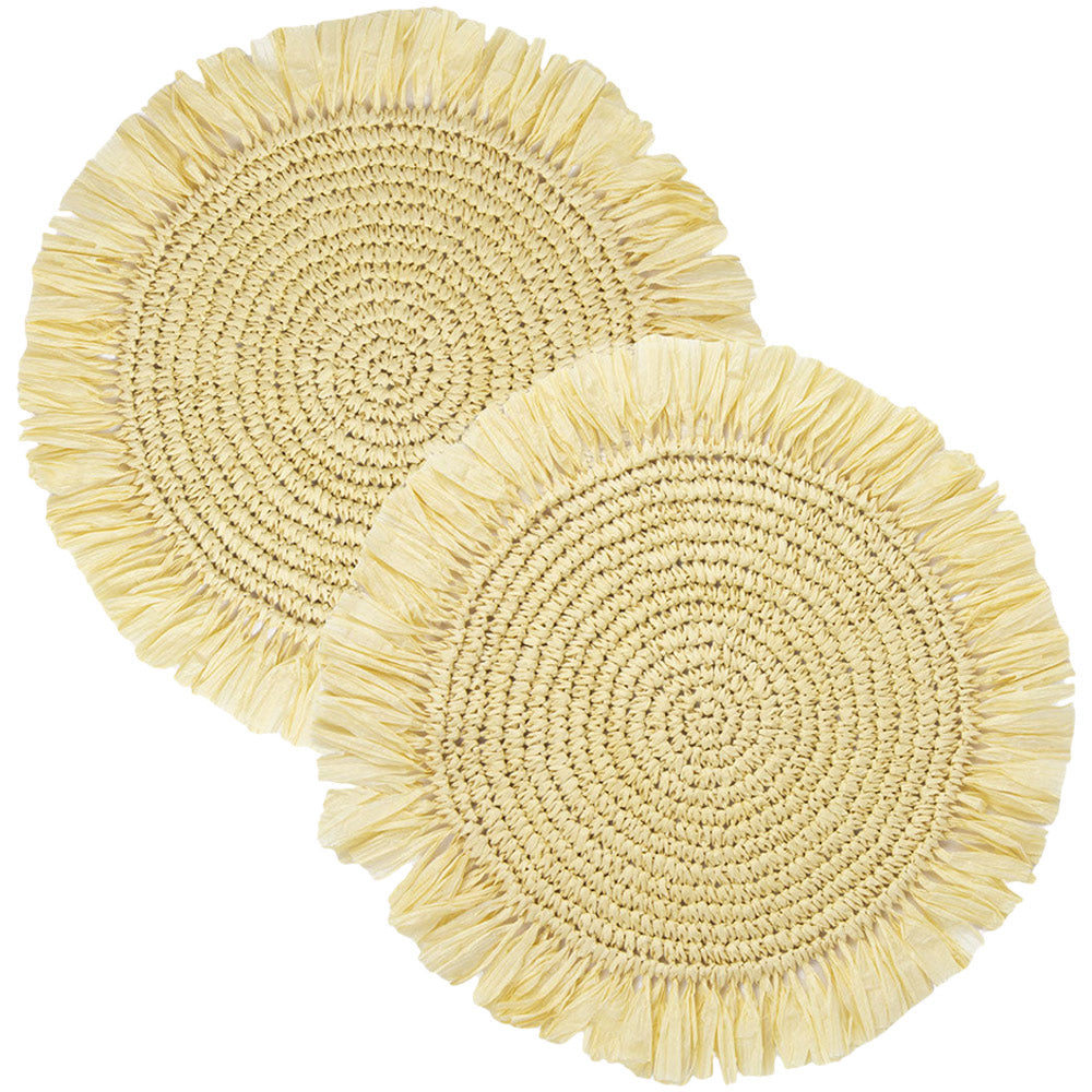 Natural Meadow Raffia Placemat