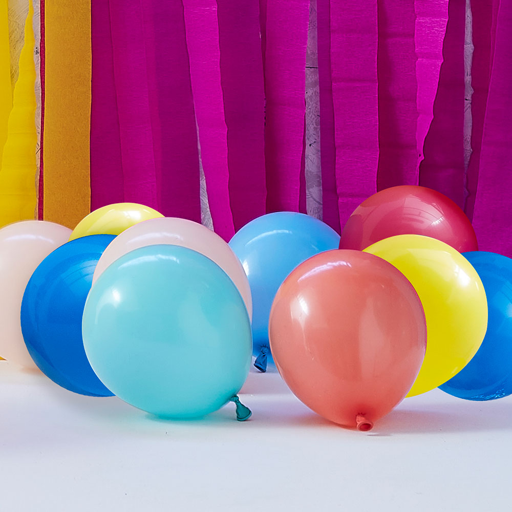 Mutilcoloured Rainbow Bright Balloon Bundle