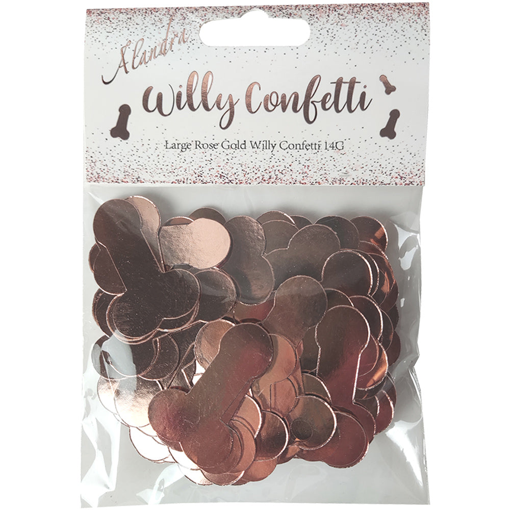 Rose Gold Willy Confetti