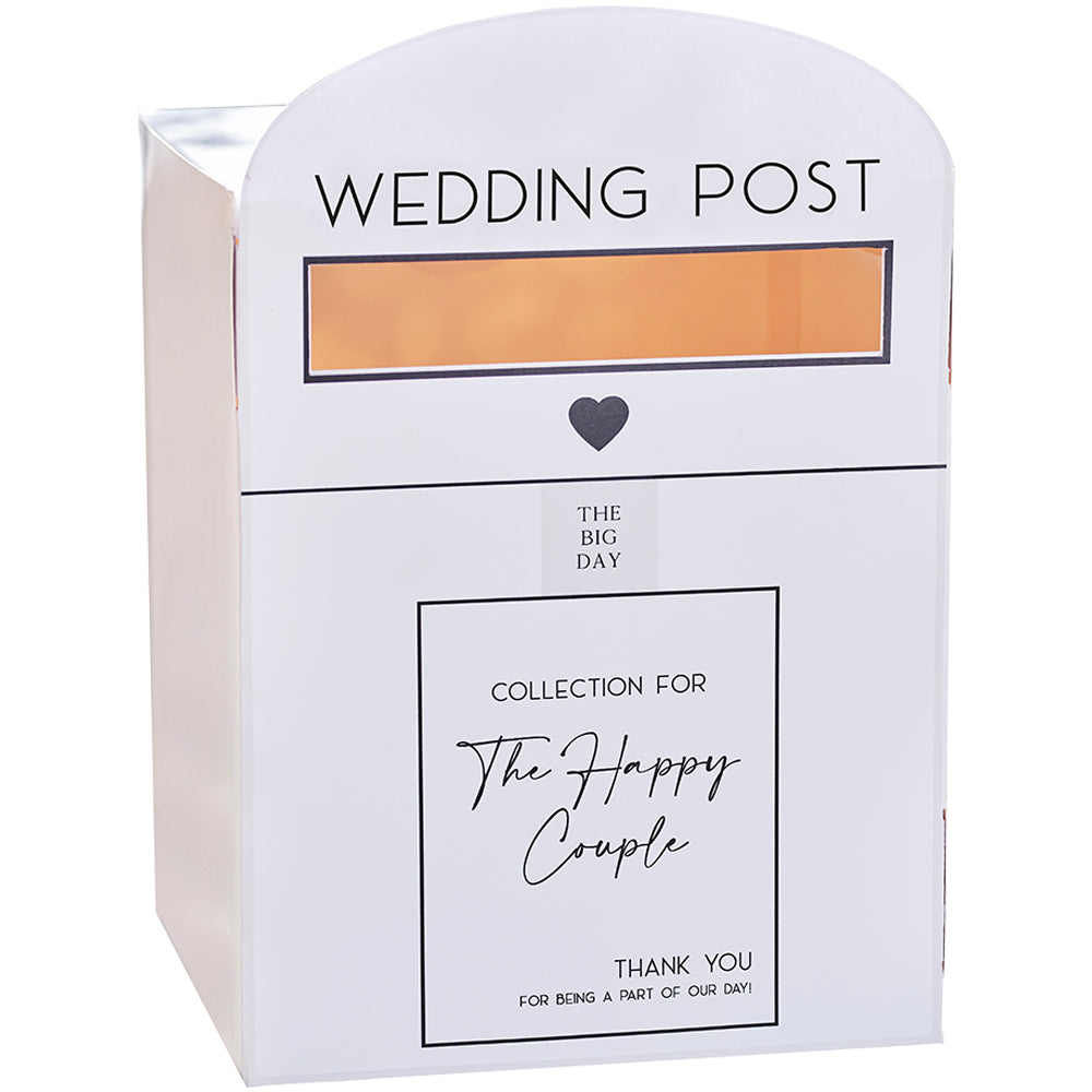 White Wedding Post Box